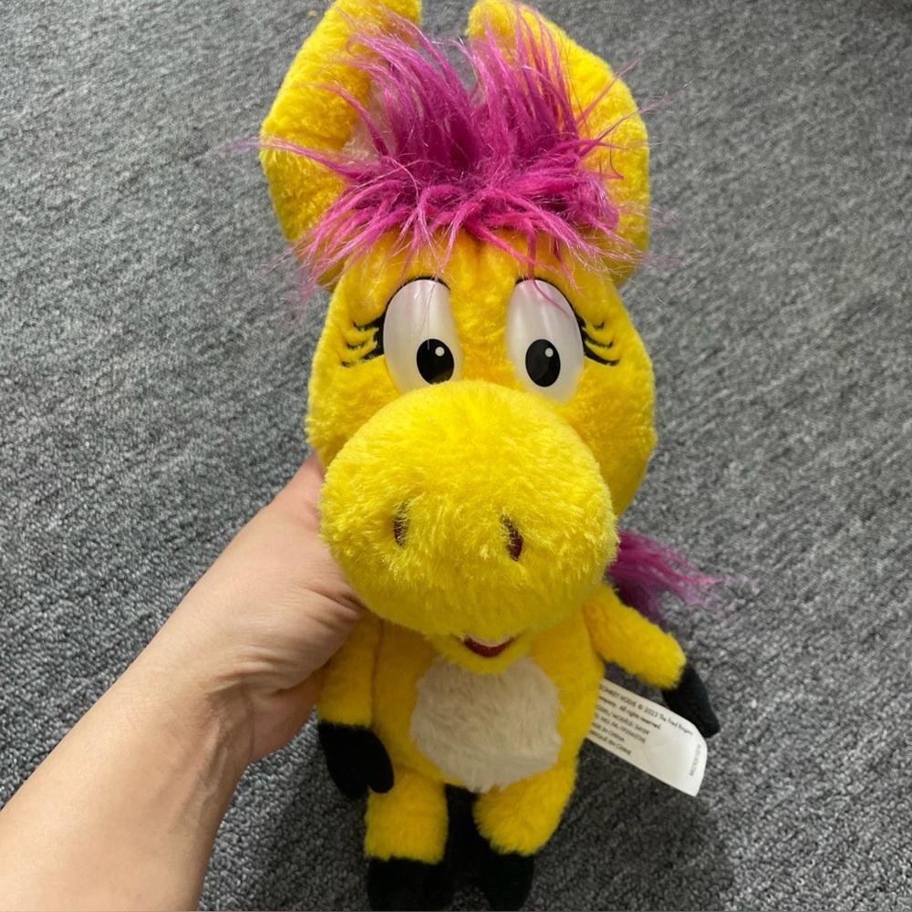Jada Toys Donkey Hodie Plush Stuffed Animal Yellow Cute Soft Cuddle Toy 14"